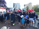 Blusgroep Burgum en Gytsjerk halen nat pak voor de  Ice Bucket Challe